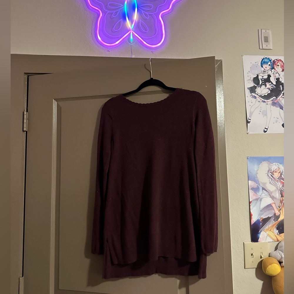 Burgundy long sleeve